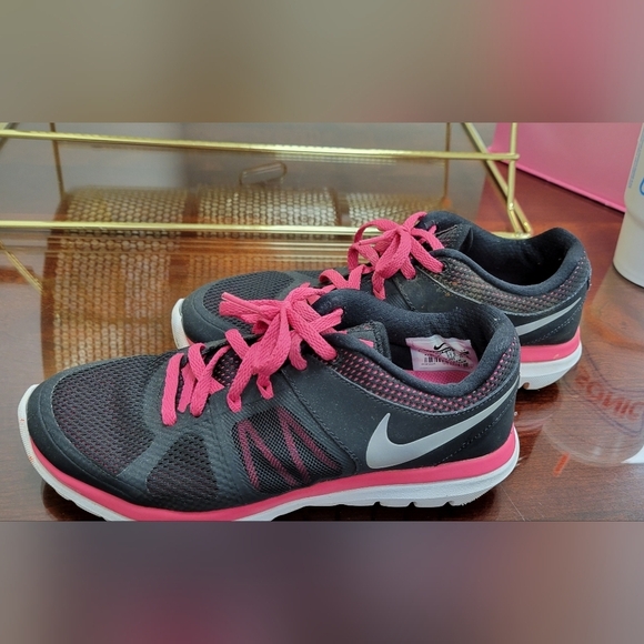 NIKE Flex 2014 Run Black & Pink 6.5 Shoes Sports - Picture 6 of 11